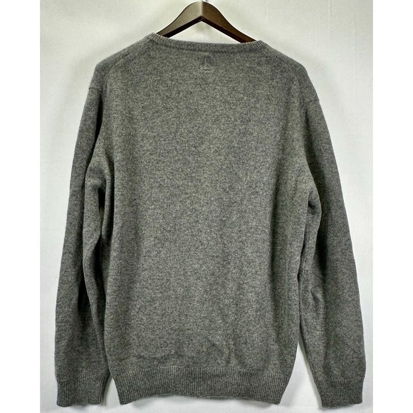 97 RUE DES MIMOSAS KAMA V-Neck PULLOVER SWEATER ITALY 100% Cashmere Gray - Picture 10 of 11
